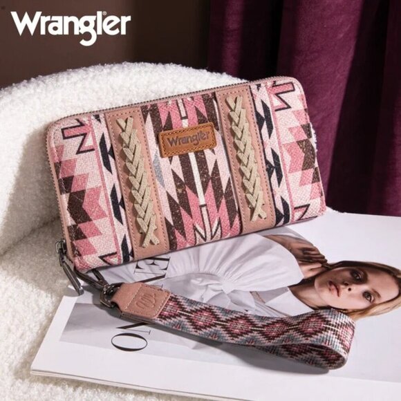 Wrangler Southwestern Art Print Wallet - Picture 3 of 6